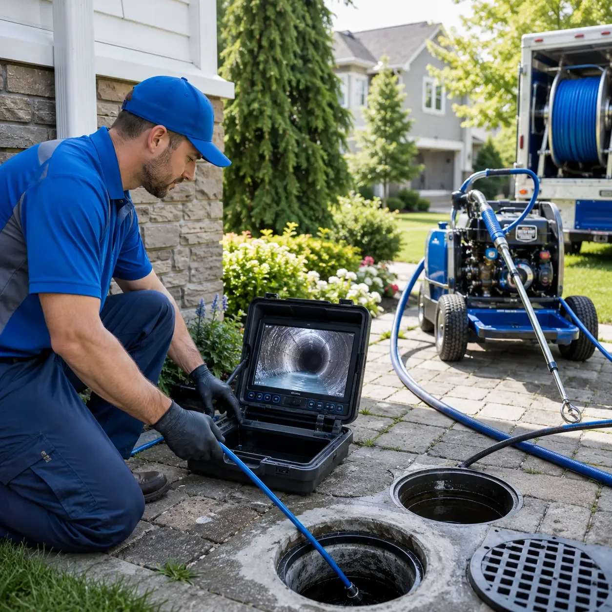 Outdoor drain cleaning professionals serving Mazomanie, WI