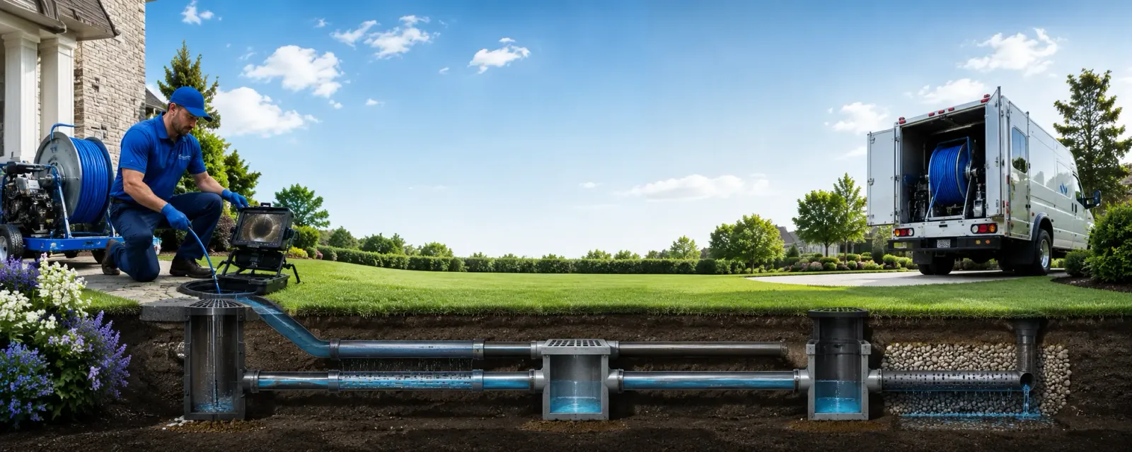 Outdoor drain cleaning information for Mazomanie, WI